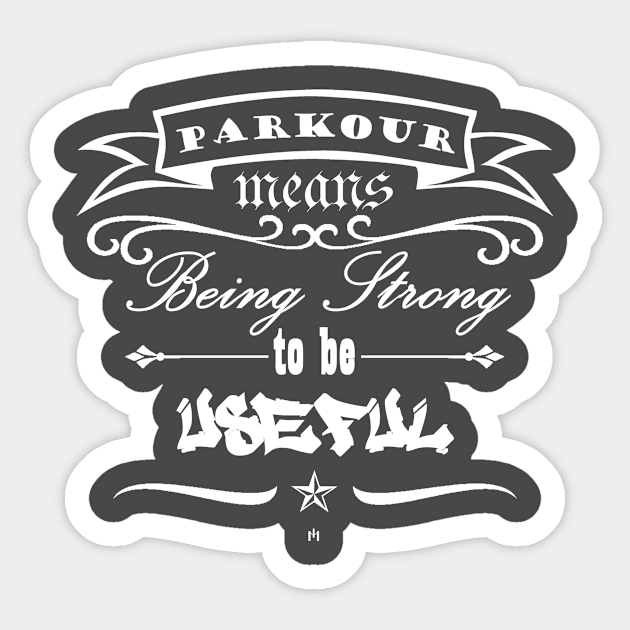 Parkour - spirit Sticker by MIDesign